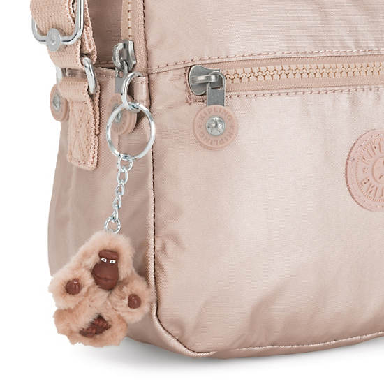 Kipling Keefe Metallic Crossbodytassen Goud | BE 1184PJ